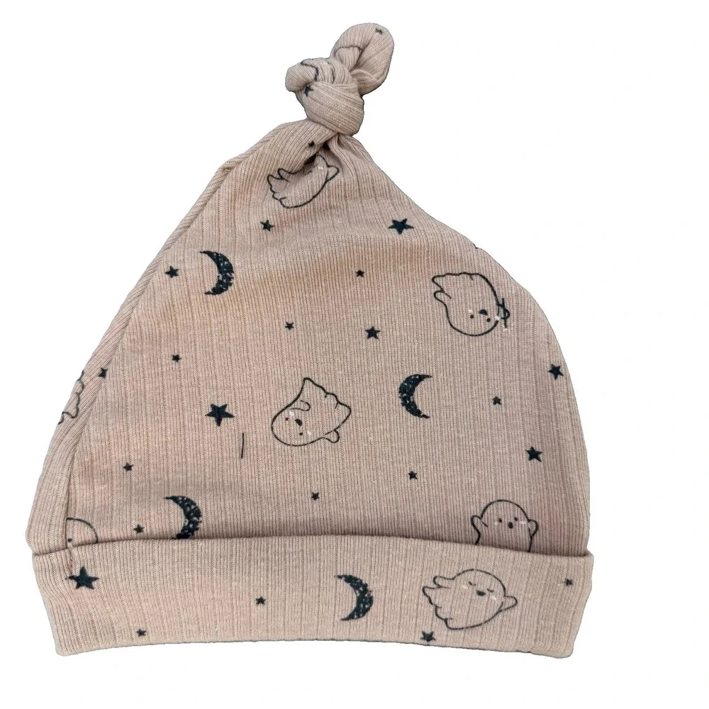 NWT Rabbit + Bear Halloween One Piece Pajama & Hat 6-9 Month Little Boo Organic